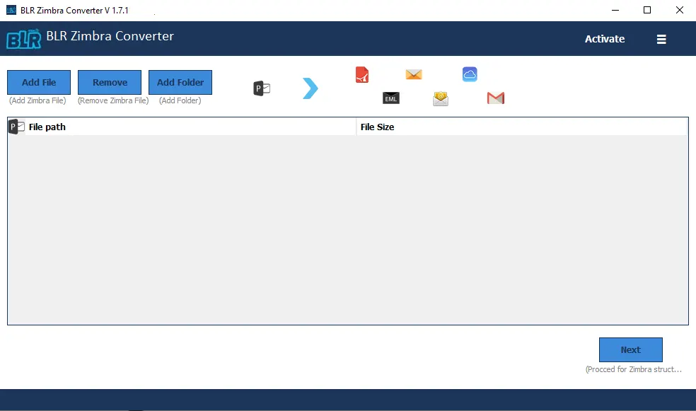 start-zimbra-converter