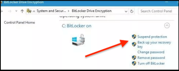suspend-bitlocker-encryption-control-panel-setting