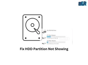 HDD Partition Not Showing