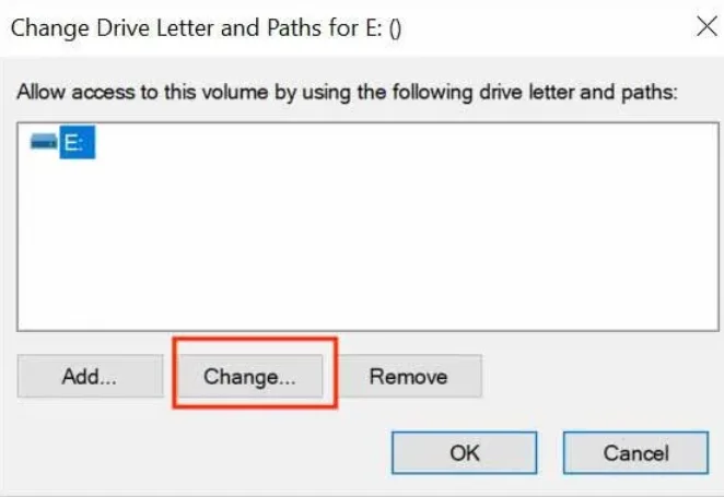 sd card change drive letter