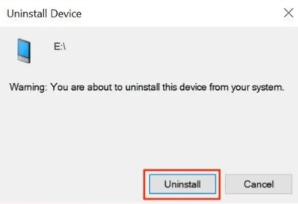 uninstall device