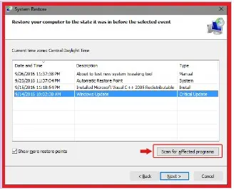 Select-Scan-for-affected-program-to-troubleshoot-error-code-0xc0000001