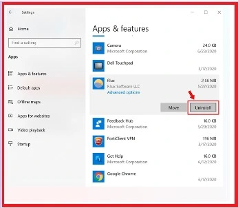 Uninstall-faulty-app