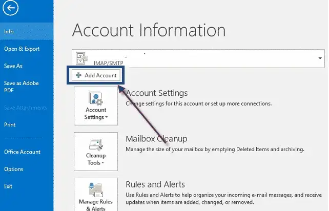 add-account-in-outlook
