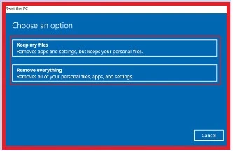 choose-Remove-everything