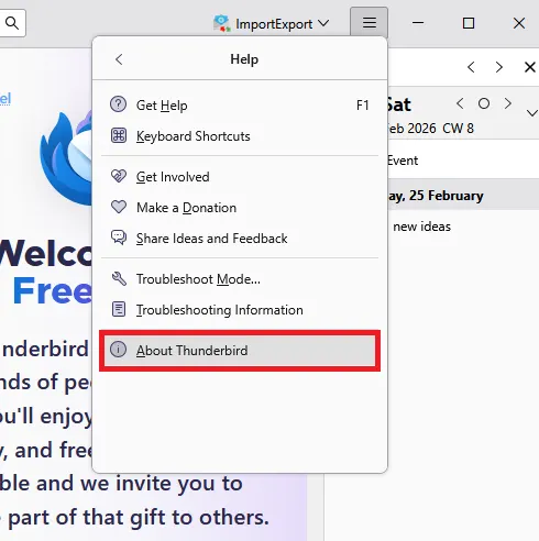 about thunderbird