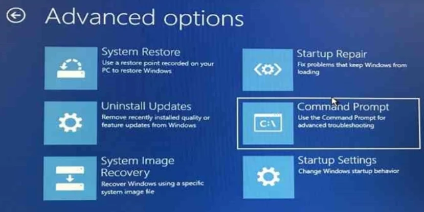 select command prompt