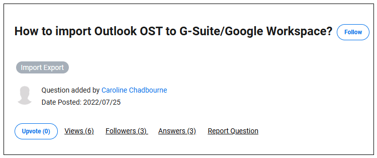 upload OST file to Google Workspace