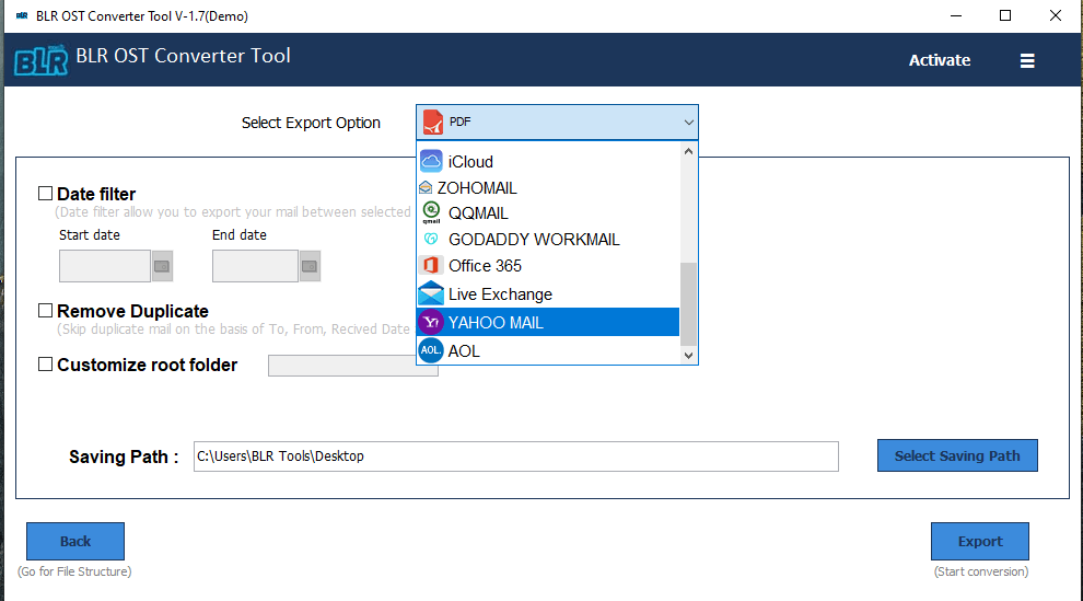 Access OSt emails in Yahoo Mail