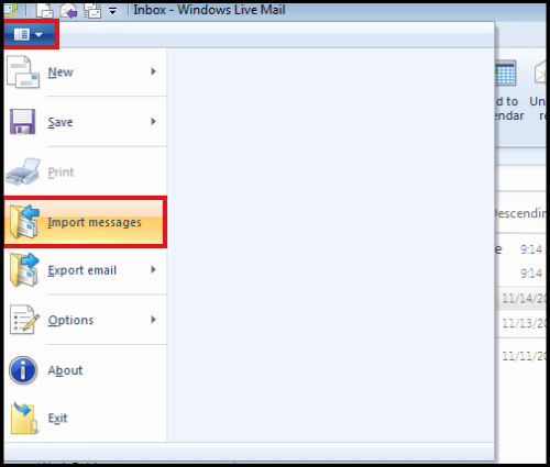 Move OST Emails to Windows Live Mail