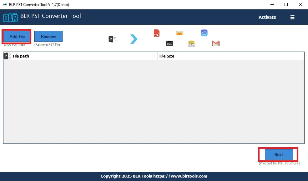 Add PST file