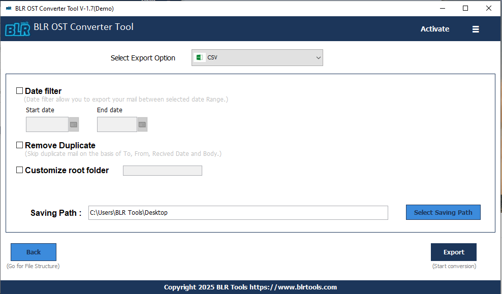 Export Contacts from OST File