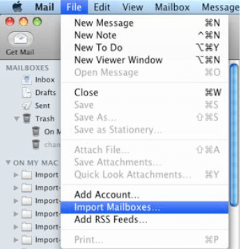 upload OST to Apple Mail