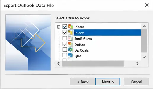 select-folders-export