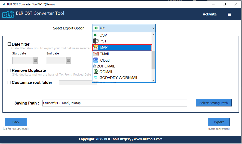 Import OST to IMAP Server