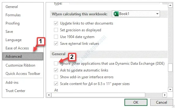 excel open blank error