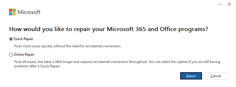 Repair-Outlook-App