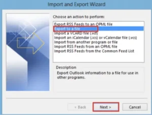 export to file